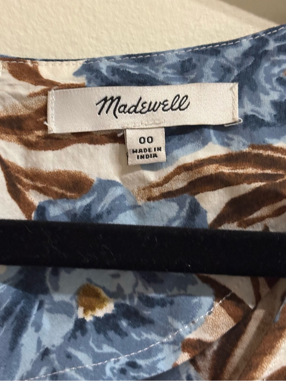 Madewell Tessa Cotton Poplin Sleeveless V-Neck Midi Dress Stonewash Blue 00 - Picture 8 of 10